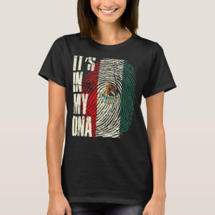 Pride In My DNA Mexican Vintage Distressed Apparel T-Shirt