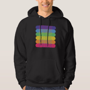 Pride in rainbow colors       hoodie