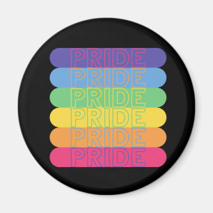 Pride in rainbow colours        magnet