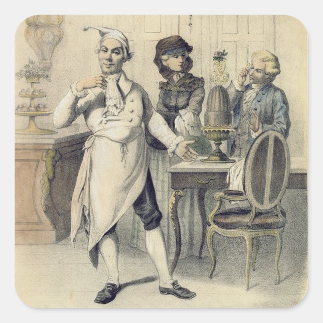 Pride in the Kitchen, from a series of prints depi Square Sticker (Front)