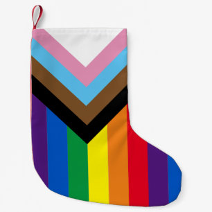 Pride Inclusive rainbow Lgbtq gay diversity Small Christmas Stocking
