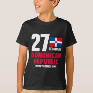 Pride Independence Day Dominican Republic Flag T-Shirt
