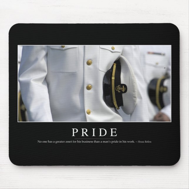 Pride: Inspirational Quote 2 Mouse Mat (Front)