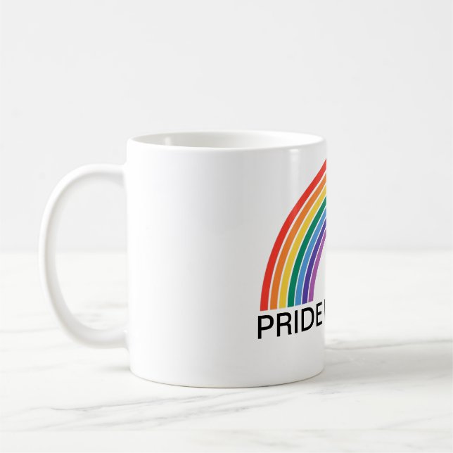 Pride Is Power LGBTQ+ Rainbow Mug (Left)
