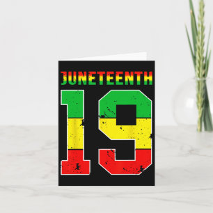 Pride Juneteenth June 19 Clothing Woman1 Card