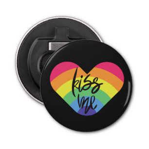 Pride- kiss me. love is fair. bottle opener