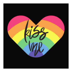 Pride- kiss me. love is fair.   photo print