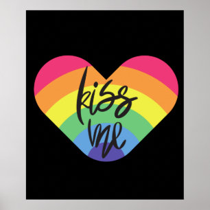 Pride- kiss me. love is fair. poster