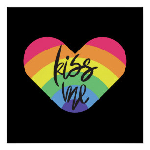 Pride- kiss me. love is fair.   poster