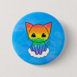 Pride Kitty T-shirt 6 Cm Round Badge