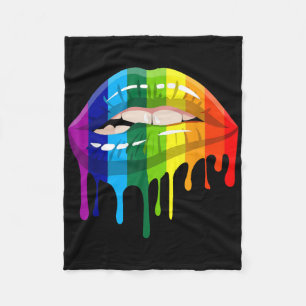 Pride Lesbian Gay Lip - Lgbtq _1 Fleece Blanket