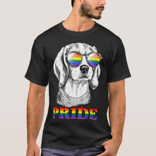 Pride Lgbt Beagle Dog For Lesbian Gay T-Shirt