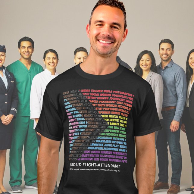 Pride LGBT Diversity Rainbow Word Cloud Custom  T-Shirt (Creator Uploaded)