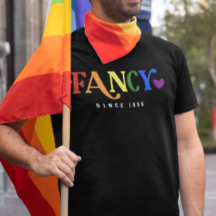 Pride LGBT Fancy Since Year Heart T-Shirt