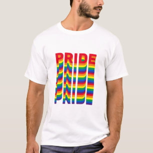 Pride lgbt lgbtq gay rainbow retro colours cool T-Shirt