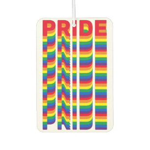 Pride lgbt lgbtq queer gay flag colours pattern ca car air freshener