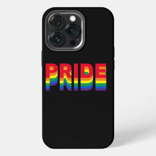 Pride lgbt lgbtq queer gay rainbow colours black iPhone 13 pro case