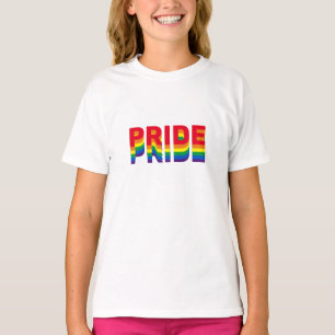Pride lgbt lgbtq queer gay rainbow colours kids T- T-Shirt