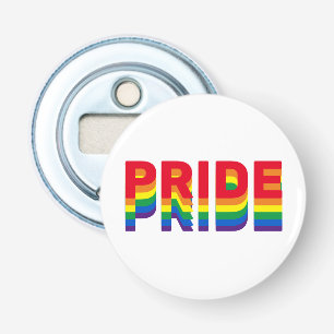 Pride lgbt lgbtq queer gay rainbow retro colours bottle opener
