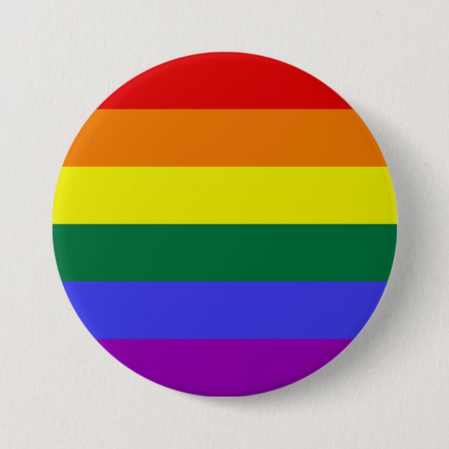 Pride LGBT Rainbow 7.5 Cm Round Badge (Front)