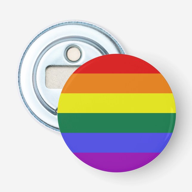 Pride LGBT Rainbow Bottle Opener (Front)