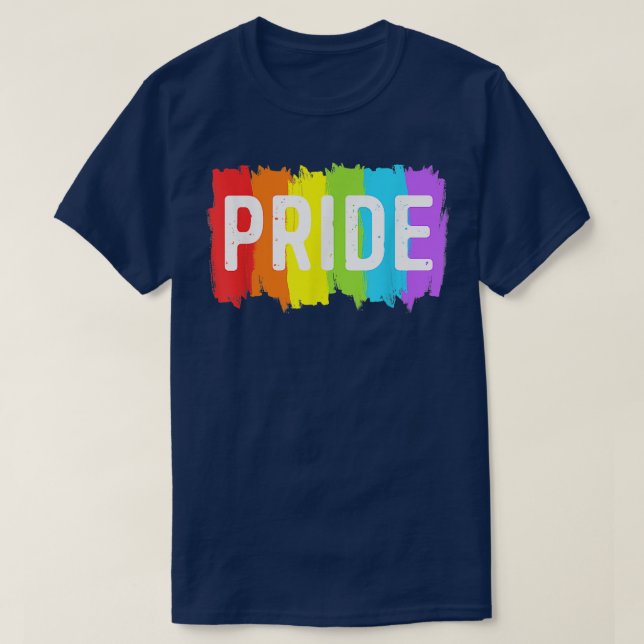 Pride  LGBT Rainbow Gay Lesbian T Women Men  T-Shirt (Design Front)