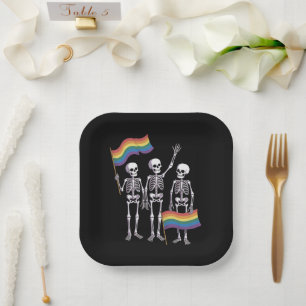 Pride LGBT Rights Lesbian Gay Ally LGBTQ Trans Paper Plate