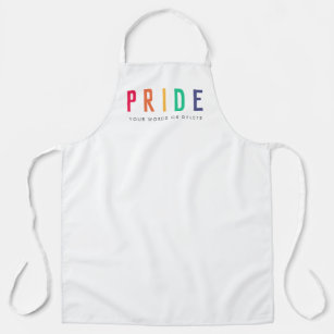 Pride   LGBTQ Gay Modern Rainbow Apron