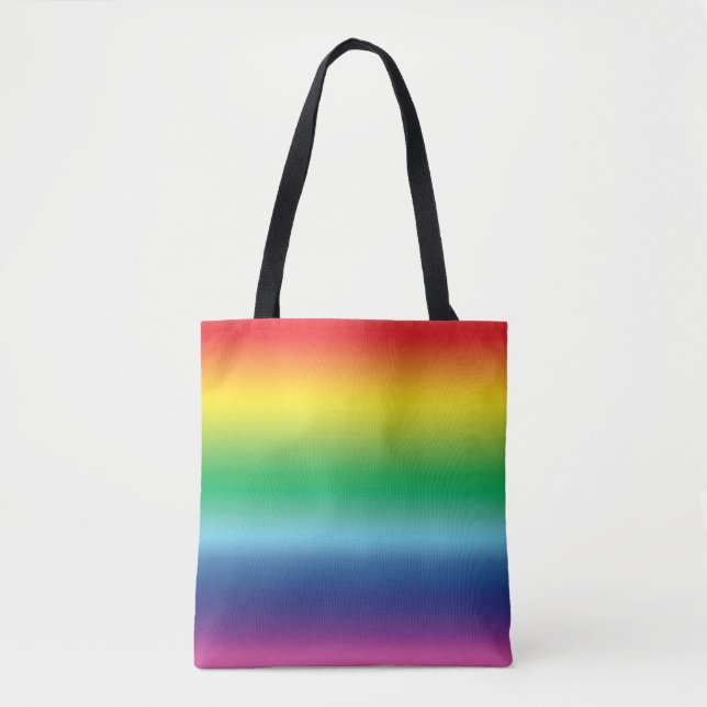 Pride lgbtq lgbt queer gay rainbow colours tote bag (Front)