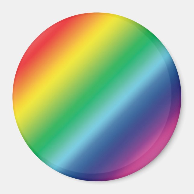 Pride lgbtq lgbt rainbow colors pattern magnet (Front)