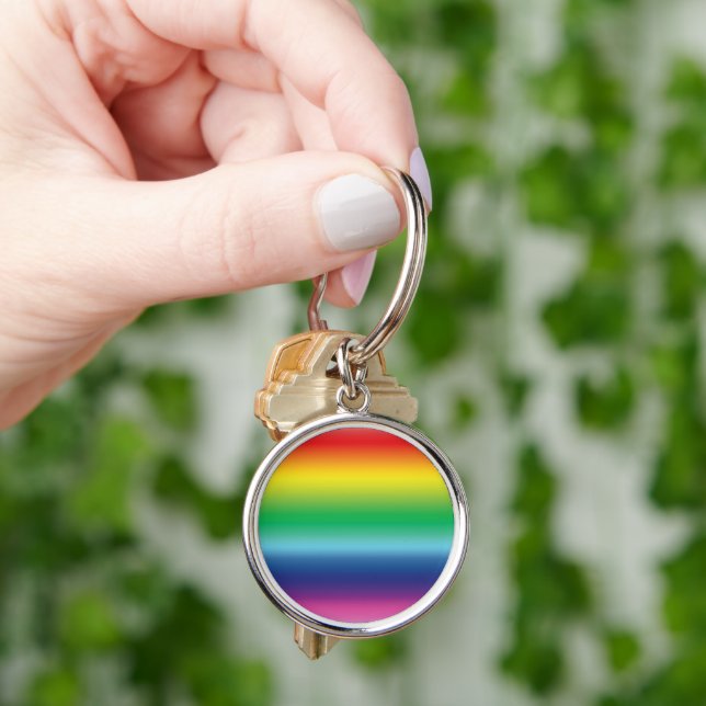 Pride lgbtq lgbt rainbow colours key ring (Hand)
