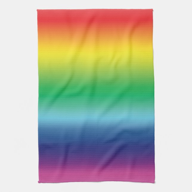 Pride lgbtq lgbt rainbow colours pattern gay flag tea towel (Vertical)