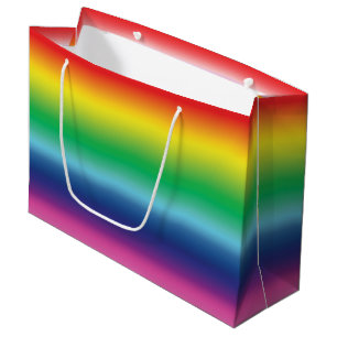 Pride lgbtq lgbt rainbow colours pattern gift large gift bag