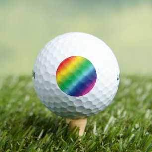 Pride lgbtq lgbt rainbow colours pattern golf balls