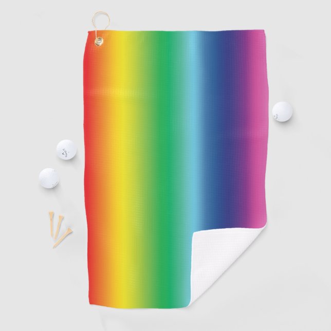 Pride lgbtq lgbt rainbow colours pattern golf glov golf towel (InSitu)