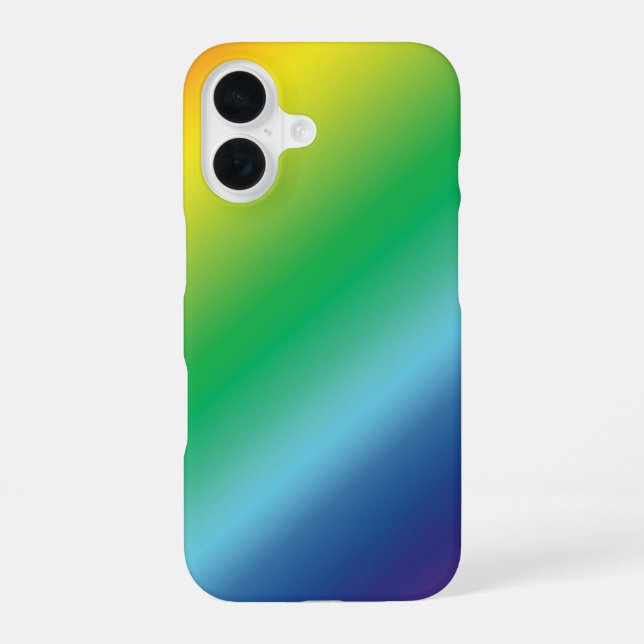 Pride lgbtq lgbt rainbow colours pattern iPhone 16 case (Back)