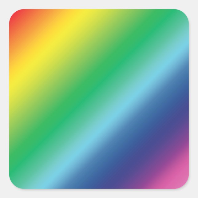Pride lgbtq lgbt rainbow colours pattern square sticker (Front)