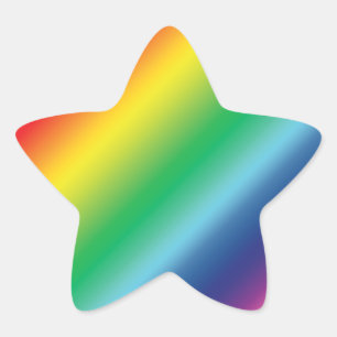 Pride lgbtq lgbt rainbow colours pattern star sticker