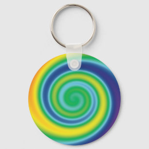 Pride lgbtq lgbt rainbow colours swirl cool rad key ring