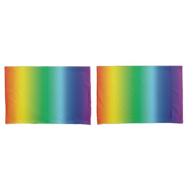 Pride lgbtq lgbt rainbow gay flag colours pillowcase (Front-Set)