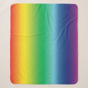 Pride lgbtq lgbt rainbow queer gay flag colours sherpa blanket