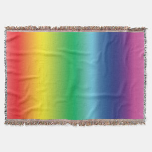 Pride lgbtq lgbt rainbow queer gay flag colours throw blanket
