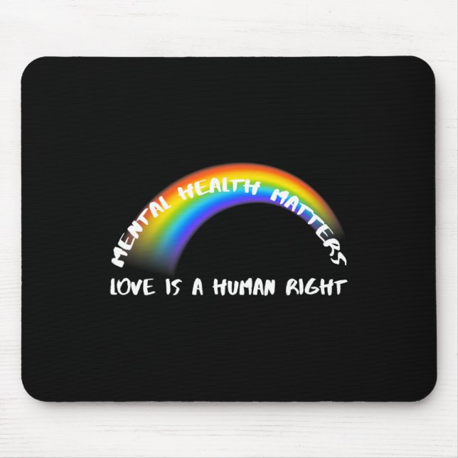 Pride Lgbtq - Love Is A Human Right  Mouse Mat (Front)
