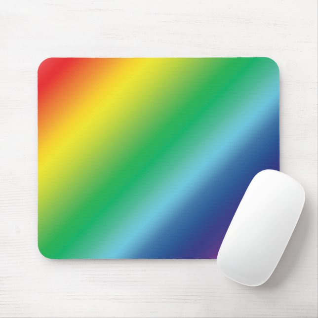 Pride lgbtq rainbow colors pattern Mousepad (With Mouse)