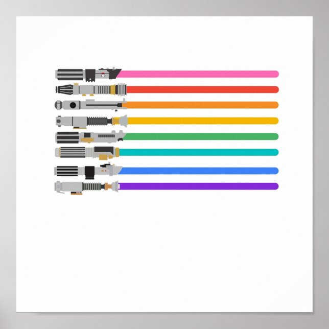 Pride Lightsabers Poster (Front)