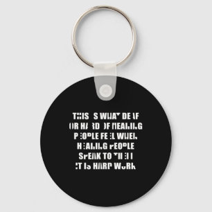 Pride Listen Is Hard Work Hand Sign Language  Key Ring