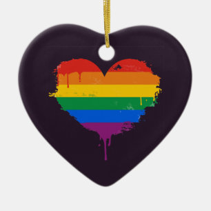 PRIDE LOVE CERAMIC TREE DECORATION