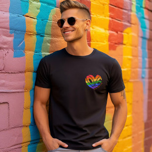 Pride Love Gay Rainbow LGBTQ Custom Name Or Text T-Shirt