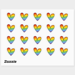 Pride Love Heart Gay Rainbow LGBTQ  Sticker