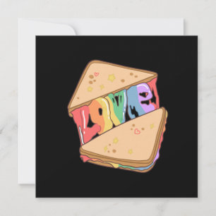 Pride. Love is love. Cute love. Rainbow gay  Card